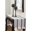 image:imageTable Runner Cotton Farmhouse Boho 14x72 in Table Dcor for Kitchen or Dining Gray Cloth Woven Striped Table Runners