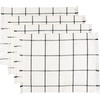 image:imagePlacemats Set of 4 Woven Cloth Placemat Set 14x19 in Cream Farmhouse Plaid Place Mats for Kitchen or Dining Table Washable Cotton Table Mats