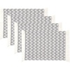 image:imagePlacemats Set of 4 Woven Cloth Placemat Set 14x19 in Gray Boho Place Mats for Kitchen or Dining Table Washable Cotton Table Mats
