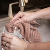 image:imageKitchen Towels Dishcloths 100 Cotton Set of 8 Brown and White Dish Cloth Towels Tea Towels Reusable and Absorbent Cleaning Cloths OekoTex Cotton 12 in x 12 in