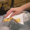 image:imageKitchen Towels Dishcloths 100 Cotton Set of 8 Yellow and White Dish Cloth Towels Tea Towels Reusable and Absorbent Cleaning Cloths OekoTex Cotton 12 in x 12 in