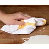 image:imageKitchen Towels Dishcloths 100 Cotton Set of 8 Yellow and White Dish Cloth Towels Tea Towels Reusable and Absorbent Cleaning Cloths OekoTex Cotton 12 in x 12 in