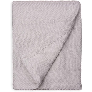 image:imageCotton Throw Blanket for Couch 60x50 in Woven Warm and Soft Lightweight Light Gray Throw Herringbone Weave Boho Farmhouse