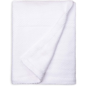 image:imageCotton Throw Blanket for Couch 60x50 in Woven Warm and Soft Lightweight White Throw Herringbone Weave Boho Farmhouse