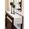 image:imageTable Runner Cotton Farmhouse Plaid 14x72 in Table Dcor for Kitchen or Dining Cream Cloth Woven Table Runners