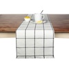 image:imageTable Runner Cotton Farmhouse Plaid 14x72 in Table Dcor for Kitchen or Dining Cream Cloth Woven Table Runners